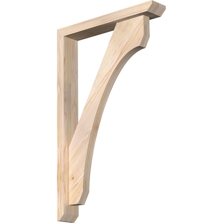 Legacy Slat Smooth Bracket W/ Offset Brace, Douglas Fir, 3 1/2W X 20D X 32H